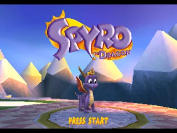 Spyro the Dragon (US) screen shot title